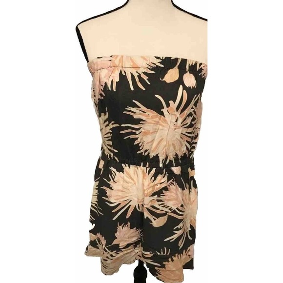 "Anthropologie" Cloth & Stone Strapless Floral Tube Top Dress - Size Small - Picture 1 of 6